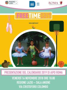 calendario aipd roma 2019